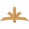Ekena Millwork Davenport Rough Sawn Timber Gable Bracket, Western Red Cedar, 60"W x 30"H x 2"D x 6"F, 12/12 Pitch GBW060X30X0206DAV00RWR - alternate 1